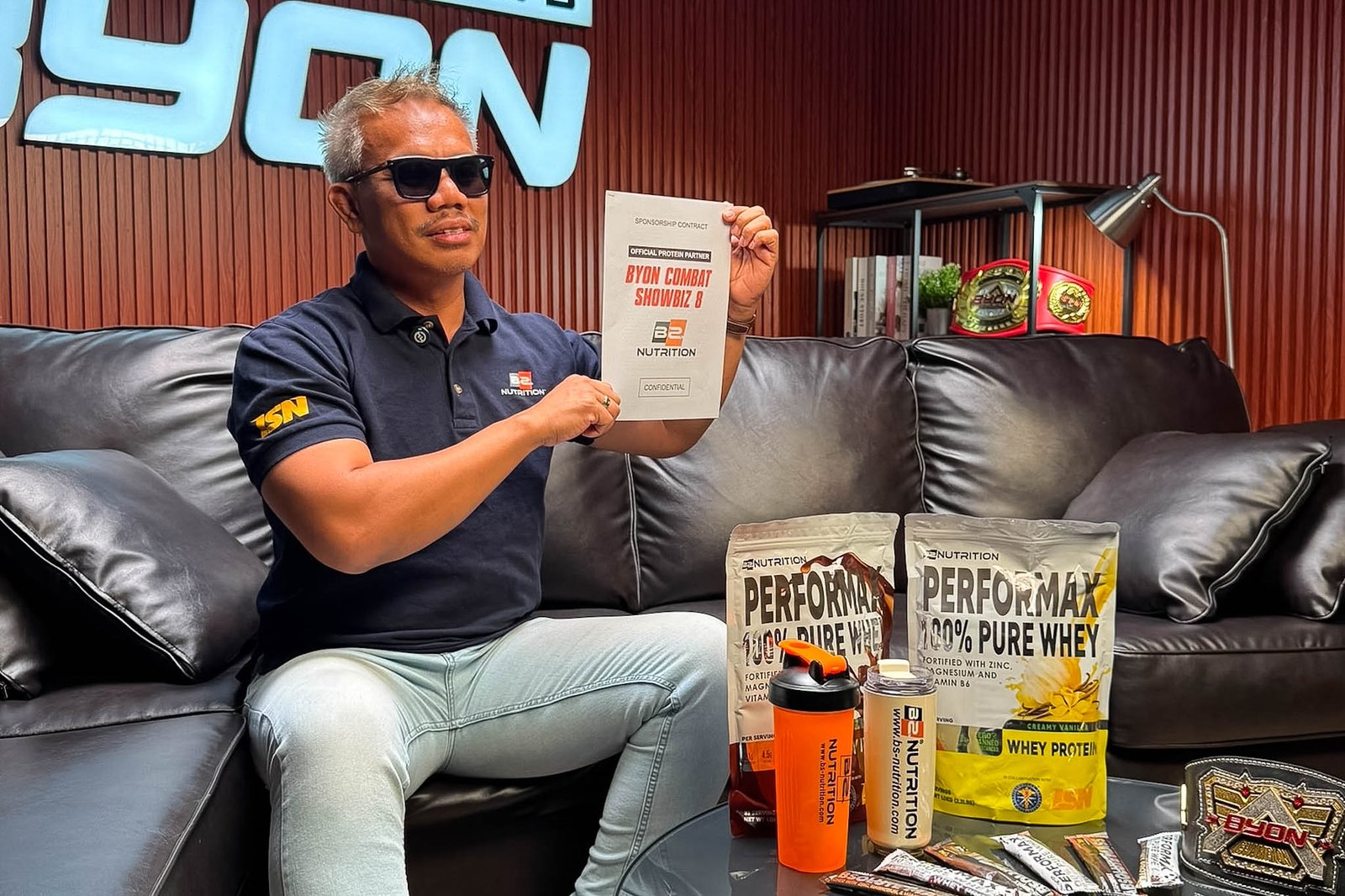BS NUTRITION PERKUKUH SOKONGAN SUKAN TEMPUR MENERUSI BYON COMBAT SHOWBIZ 8 bs4